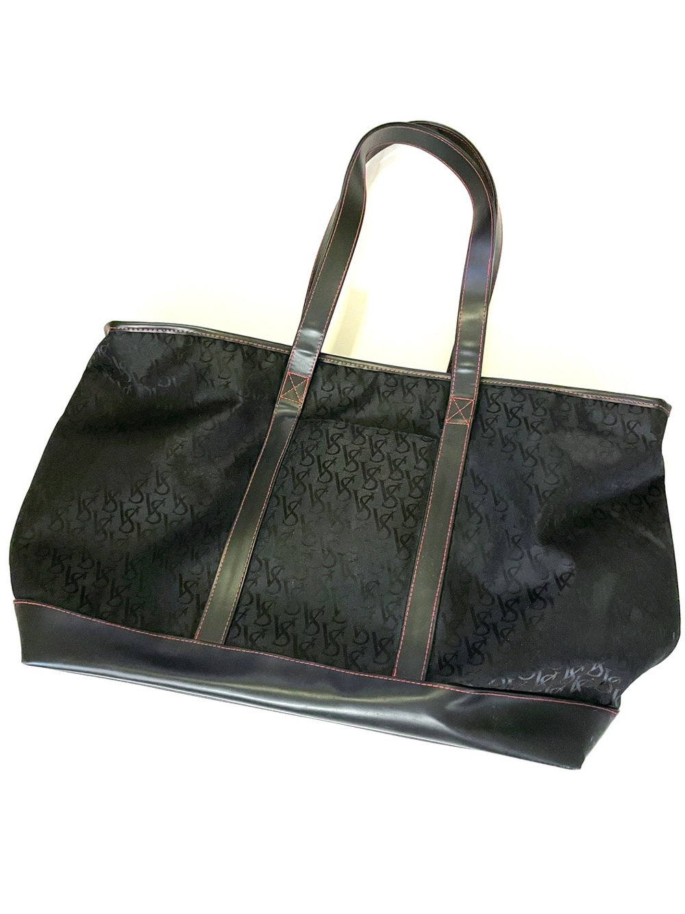 Victoria’s Secret Black Monogram Travel Tote Bag